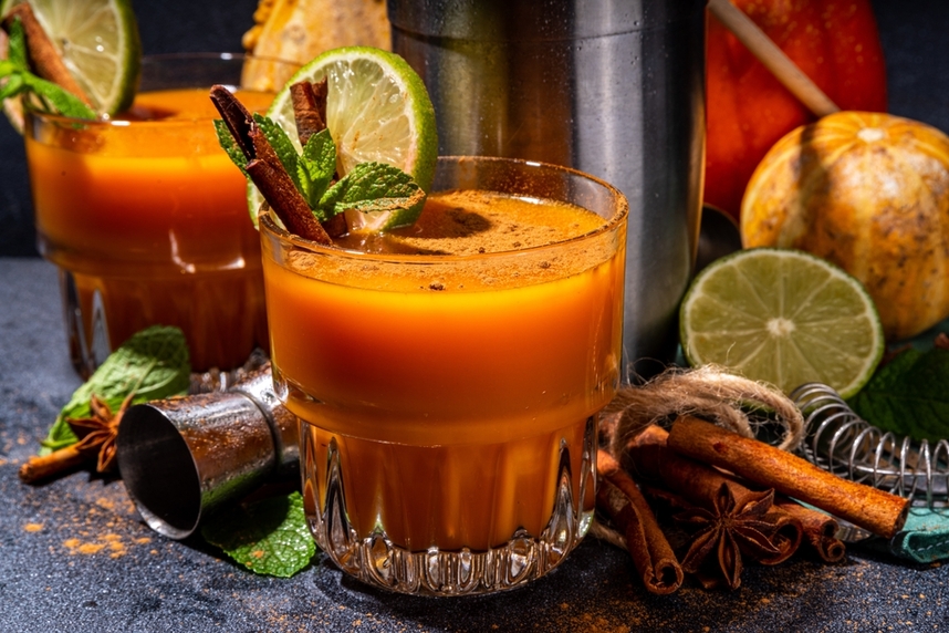 cocktail autunnali con zucca mela e cannella