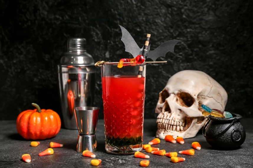 preparazione e ingredienti cocktail di halloween